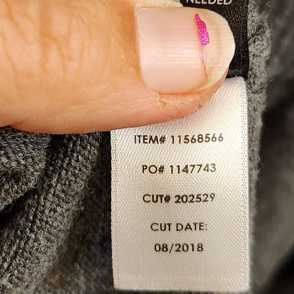 Torrid Size 3 (22/24W) Grey Knit Sweater Lace-Up Mini Skater Dress EUC - Picture 12 of 12